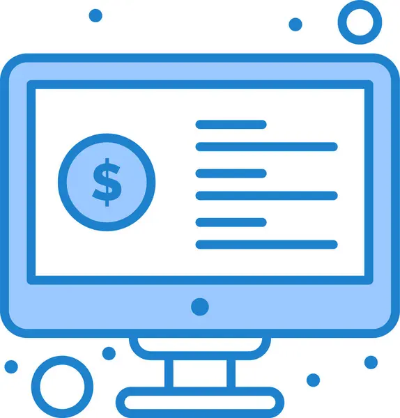 Εικονίδιο Monitor Ανάλυση Χρήματα Στην Κατηγορία Marketingseo — Διανυσματικό Αρχείο