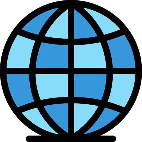 Globo Mundial Icono Del Mundo — Vector de stock