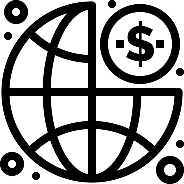 Ikona Financování Dolarech — Stockový vektor