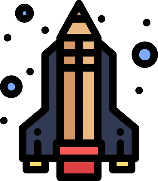 Иконка Карандашной Ракеты — стоковый вектор