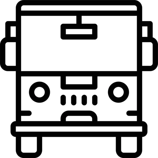 Иконка Летнего Автобусного Транспорта Летней Категории — стоковый вектор