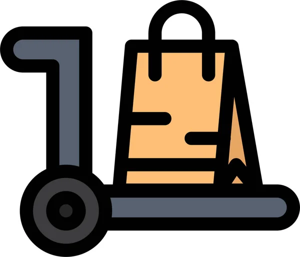 Bag Cart Ecommerce Icon — Stock Vector