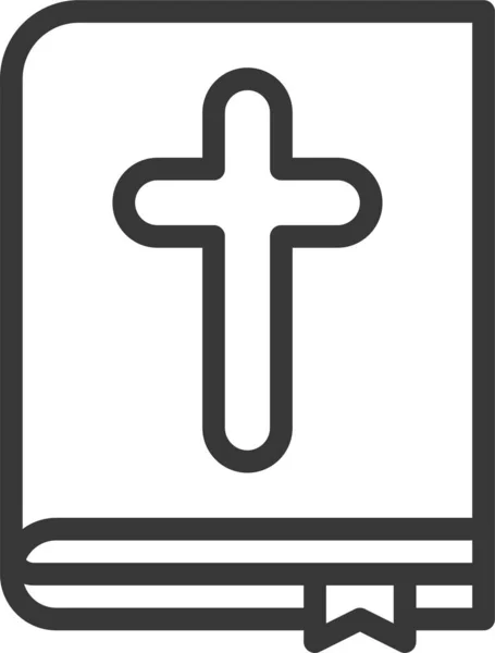 Biblia Icono Web Diseño Simple — Vector de stock