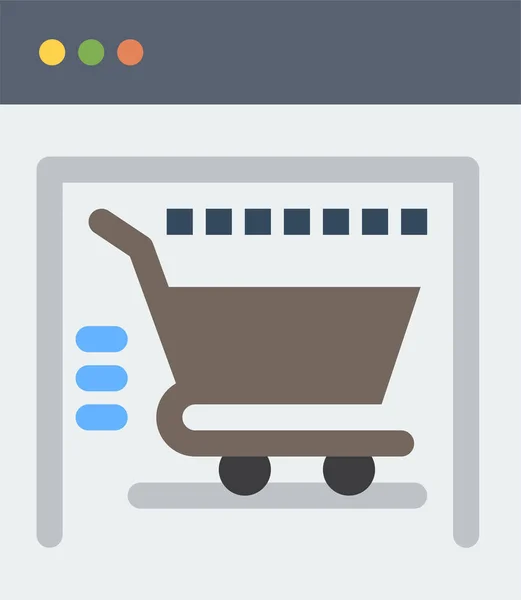 Warenkorb Commerce Shopping Symbol Der Kategorie Marketingseo — Stockvektor