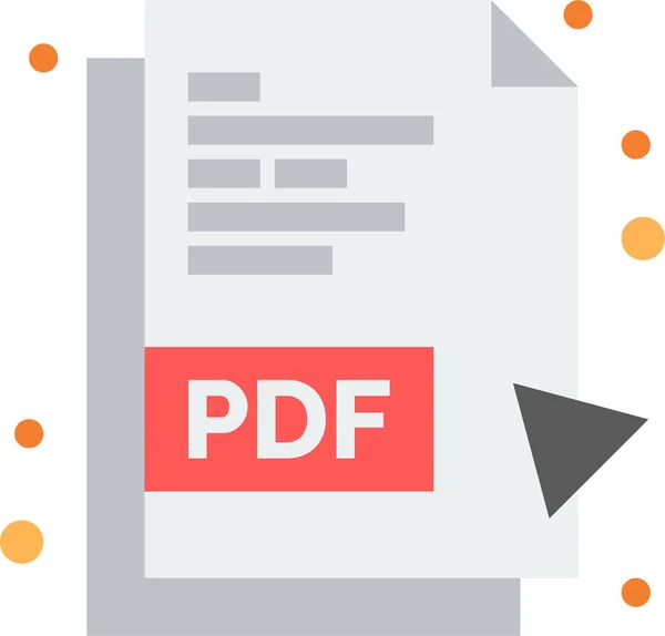 Fichier Document Icône Pdf — Image vectorielle