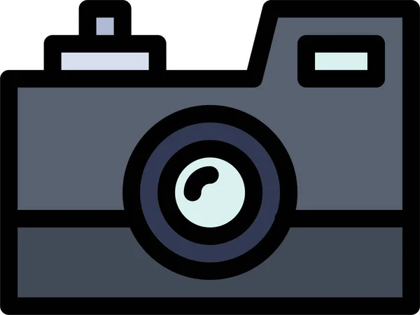 Icono Fotografía Cámara Antigua — Vector de stock