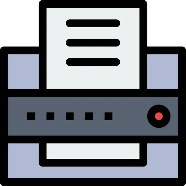 Fax Office Printer Icon — Stock Vector