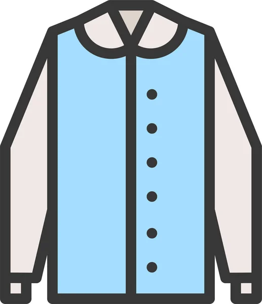Икона Моды Женской Одежды Стиле Филедунайт — стоковый вектор