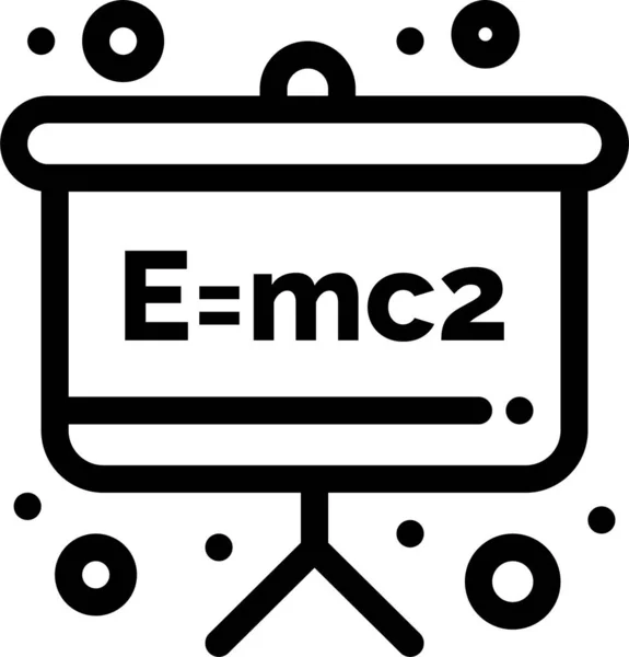 Board Emc2 Formula Icon — Stock Vector