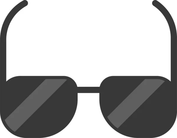 Значок Полицейского Солнцезащитных Очках Стиле Filledoutline — стоковый вектор