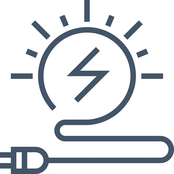 Electric Energy Power Icon Outline Style — Stock Vector