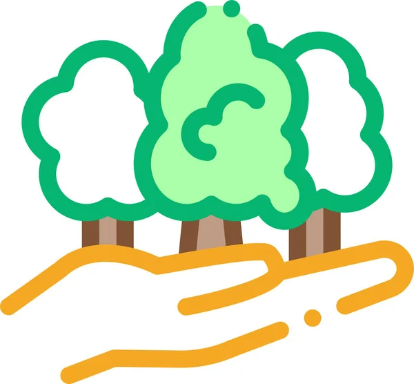 Ikona Lasu Ogrodzenia Sprzętu — Wektor stockowy