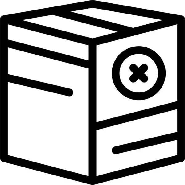 Box Commerce Icon — Stock Vector