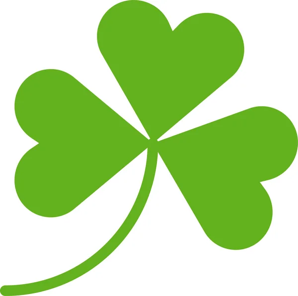 Kleeblatt Irland Irische Ikone Flachem Stil — Stockvektor