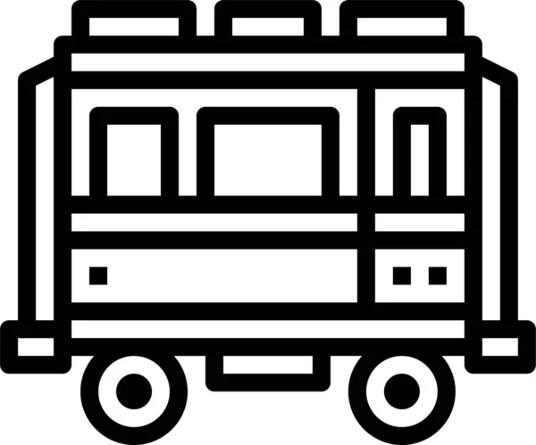 Icône Des Trains Ferroviaires Publics — Image vectorielle