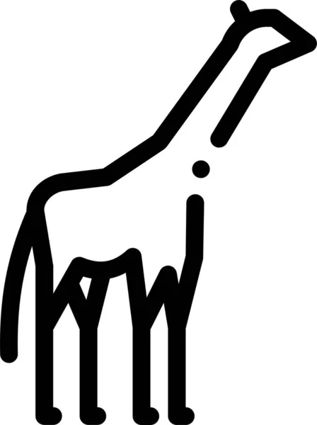 Іконка Подорожі Жирафа Сафарі — стоковий вектор