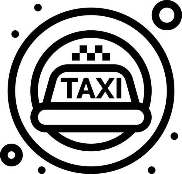 Taxi Sirena Taxi Icono Vehículosmodestransport Categoría — Archivo Imágenes Vectoriales