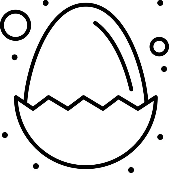 Baby Osterei Symbol Der Osterkategorie — Stockvektor