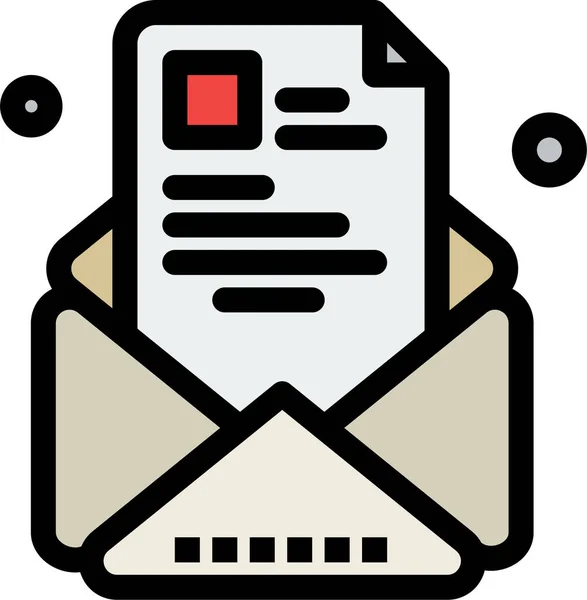 Mail Newsletter Icône Dans Catégorie Itinfrastructure — Image vectorielle