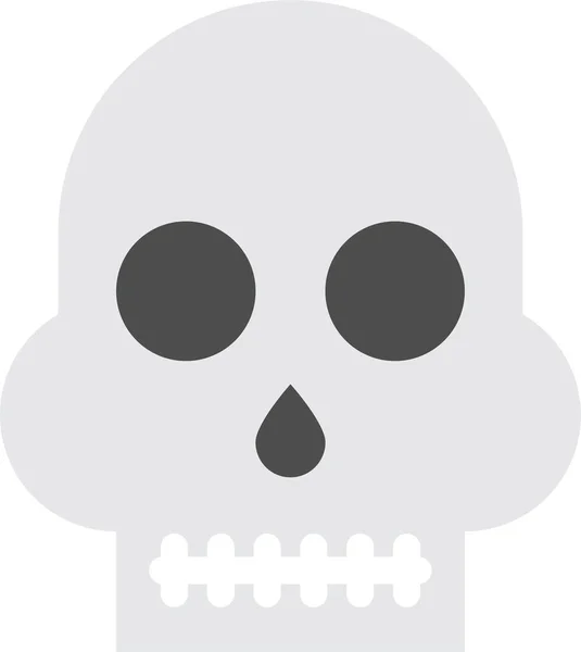 Bot Karakter Halloween Pictogram Platte Stijl — Stockvector