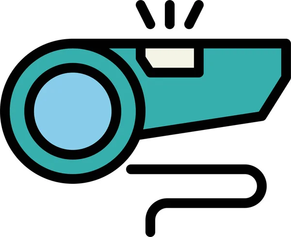 Whistle Whistles Filledoutline Icon Filledoutline Style — ストックベクタ