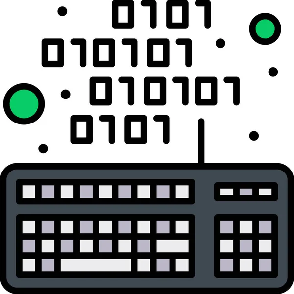 Codierung Der Tastatur Tastatur — Stockvektor