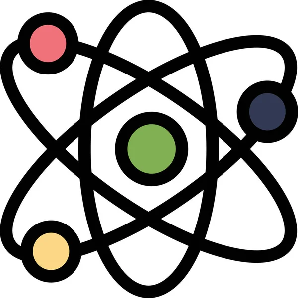 Atom Bio Lab Icon — Stock Vector