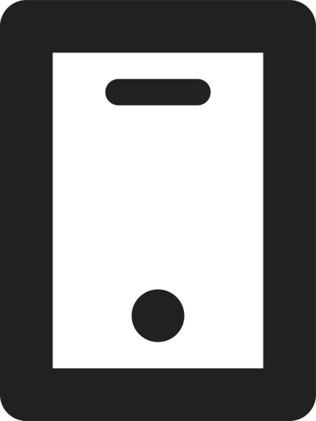 Icona Del Telefono Cellulare Dispositivo Stile Contorno — Vettoriale Stock