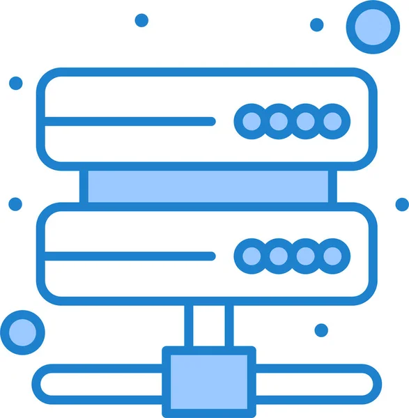 Hosting Symbol Für Serverspeicherung — Stockvektor