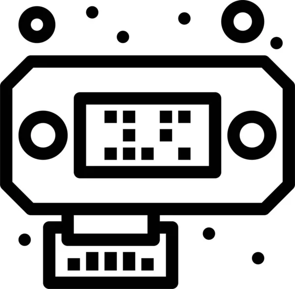 Ícone Interfaces Dados Conexão —  Vetores de Stock