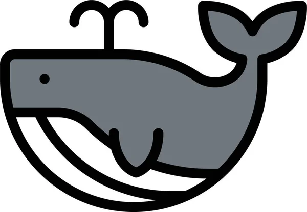 Ikona Lato Ssaków Zwierzęcych Kategorii Lato — Wektor stockowy