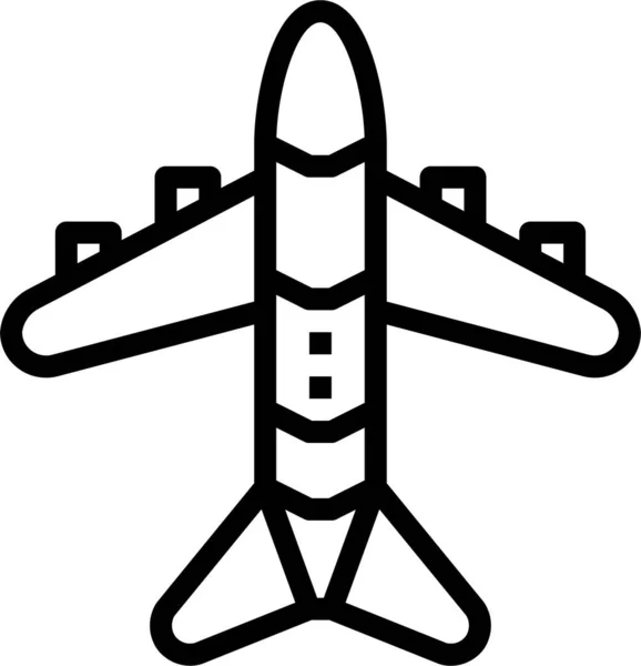 Flugzeugikone — Stockvektor