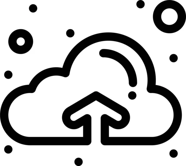 Cloud Uploaden Pictogram — Stockvector