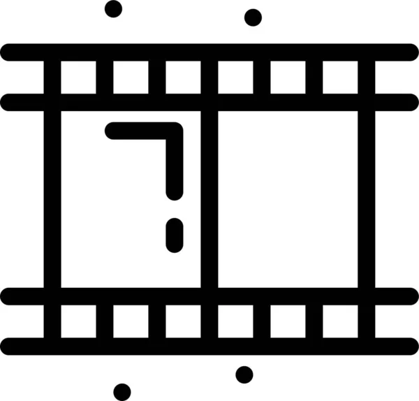 Video Ikone Für Filmrollen — Stockvektor