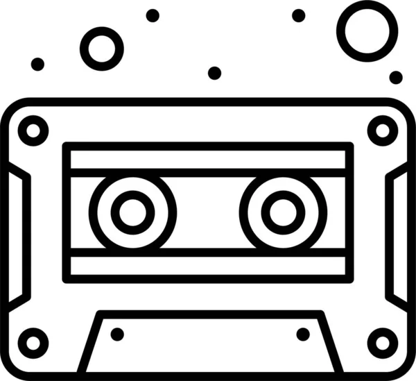 Icono Cinta Audio Cassette — Archivo Imágenes Vectoriales