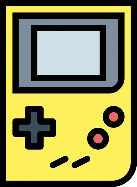 Boy Console Device Icon Filledoutline Style — Image vectorielle
