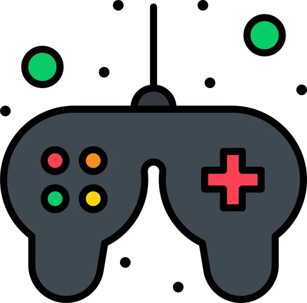 Control Game Solid Icon — ストックベクタ