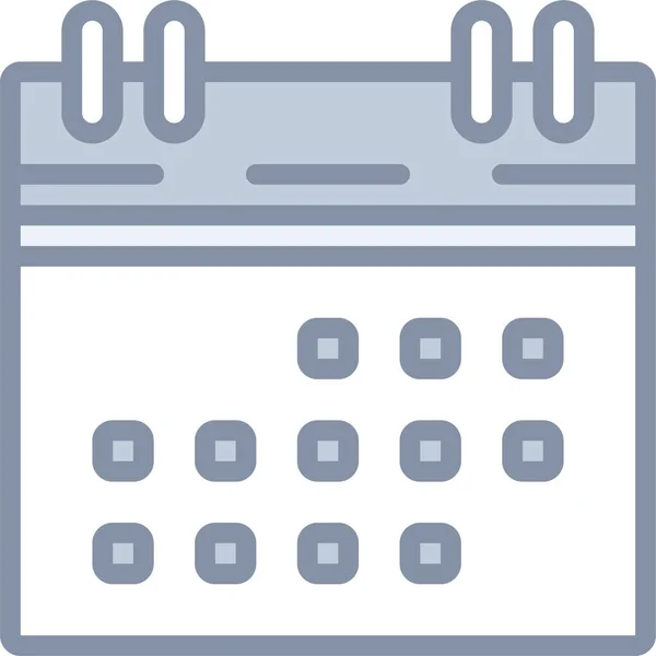 Calendar Date Deadline Icon Filledoutline Style — Wektor stockowy