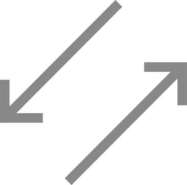 箭头方向移动图标的轮廓风格 — 图库矢量图片