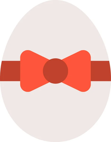 Celebración Pascua Huevo Icono Estilo Plano — Vector de stock