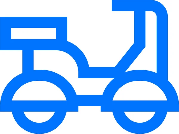 Livraison Vélo Icône Logistique Dans Style Contour — Image vectorielle