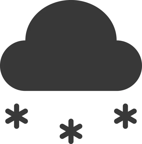Nube Navidad Icono Nublado Categoría Navidad — Vector de stock