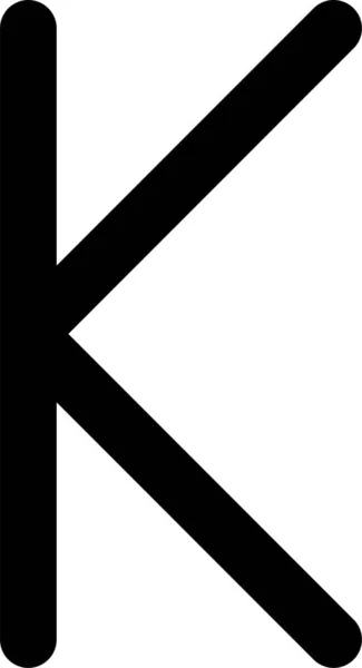 Währungszeichen Währungssymbol Kyat Symbol — Stockvektor