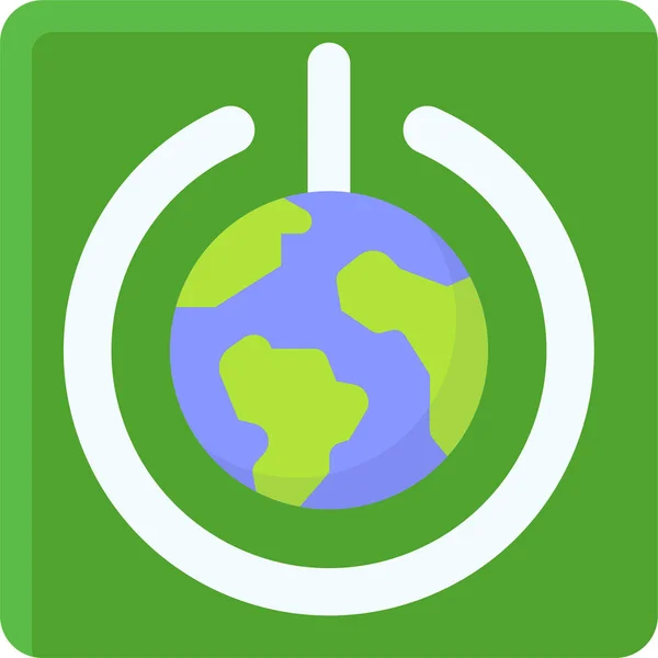 Earth Environment Ecology Icon — Stock Vector