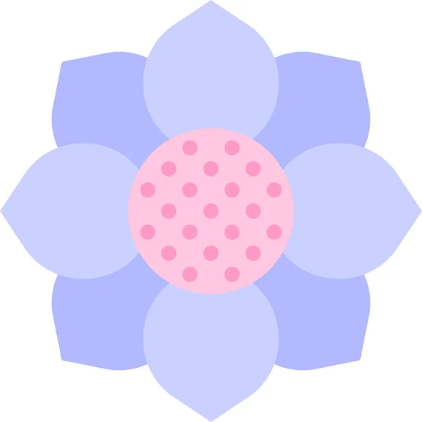 Fleur Fleur Icône Florale Dans Catégorie Abstraite — Image vectorielle