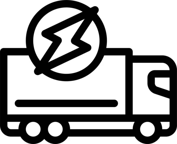 Cargo Electric Electrical Icon — Stockvector