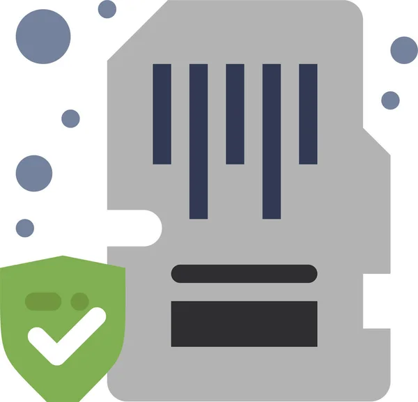 Card Device Lock Icon — Stockový vektor