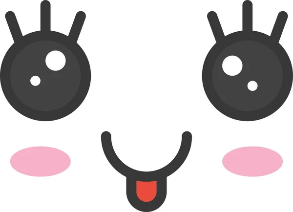 Emoji Emoticon Emotie Icoon Filedoutline Stijl — Stockvector