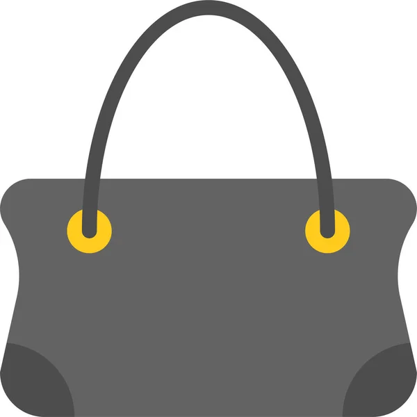 Sac Mode Icône Féminine Dans Style Plat — Image vectorielle