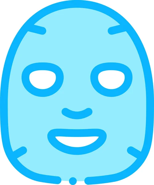 Gesichtsmasken Ikone Filedoutline Style — Stockvektor